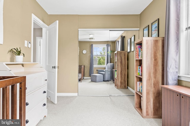 808 Scotia Rd, Philadelphia, PA 19128 - bedroom featuring light colored carpet, baseboards, and a closet