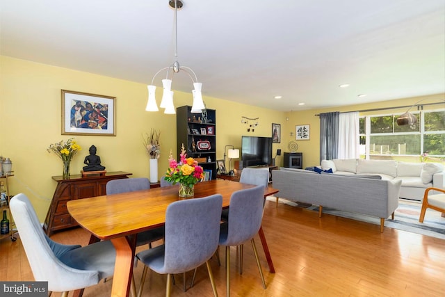 1030 Rock Creek Dr, Wyncote, PA 19095 - dining room with light wood-type flooring and recessed lighting