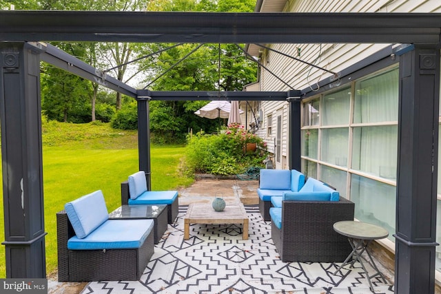 1030 Rock Creek Dr, Wyncote, PA 19095 - view of patio with outdoor lounge area