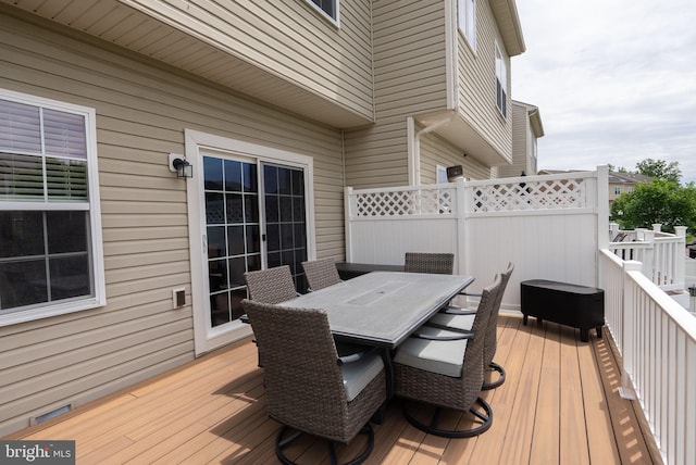 5059 Ottawa Park Pl, Waldorf, MD 20602 - deck with outdoor dining area
