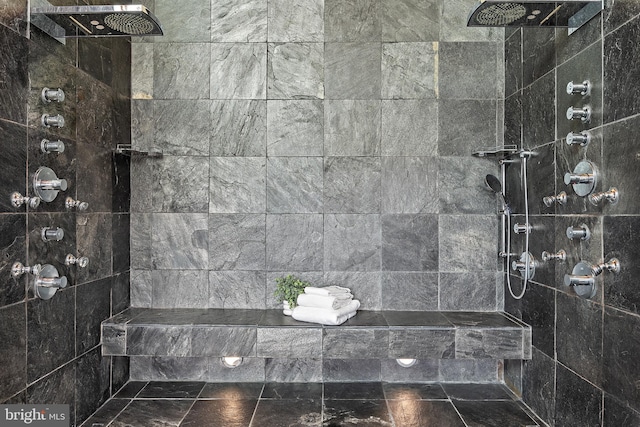 22 E Lake Dr, Annapolis, MD 21403 - bathroom featuring tiled shower