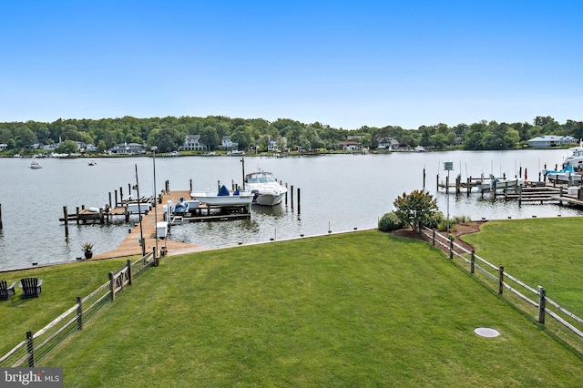 22 E Lake Dr, Annapolis, MD 21403 - dock area featuring boat lift and a water view