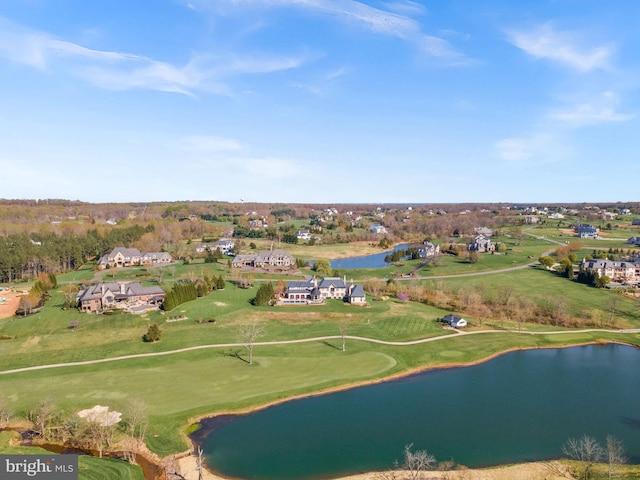 22701 Creighton Farms Dr, Leesburg, VA 20175 - aerial view of a large body of water and a golf club