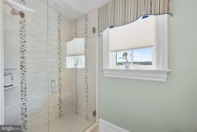 22701 Creighton Farms Dr, Leesburg, VA 20175 - bathroom with a shower stall