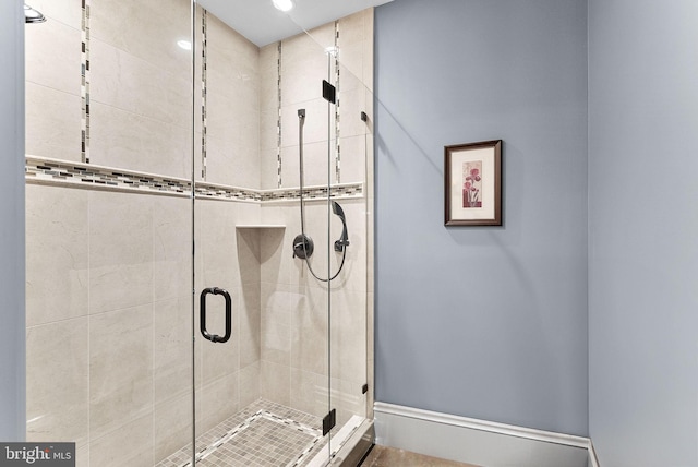 22701 Creighton Farms Dr, Leesburg, VA 20175 - bathroom featuring a shower stall