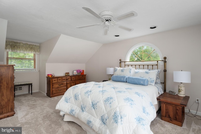 100 Weldon Way, Pennington, NJ 08534 - bedroom with multiple windows, light carpet, baseboards, and lofted ceiling