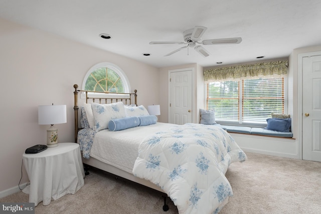 100 Weldon Way, Pennington, NJ 08534 - bedroom with baseboards, carpet flooring, and a ceiling fan