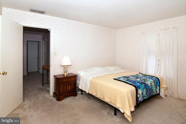 36 Covington Dr, Sicklerville, NJ 08081 - bedroom featuring wallpapered walls and light colored carpet