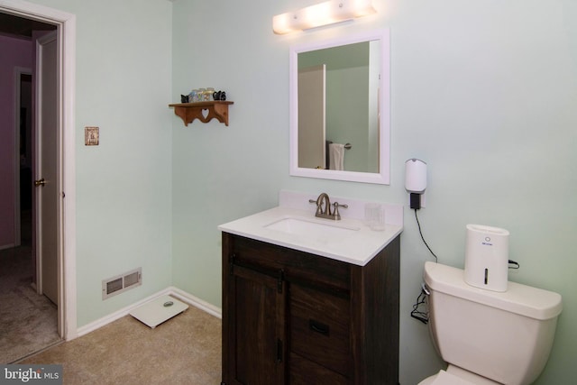 36 Covington Dr, Sicklerville, NJ 08081 - bathroom featuring vanity, toilet, and baseboards