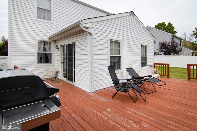 36 Covington Dr, Sicklerville, NJ 08081 - wooden terrace with outdoor dining space and grilling area
