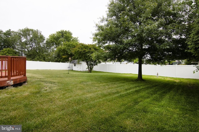 36 Covington Dr, Sicklerville, NJ 08081 - view of yard with a wooden deck