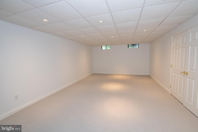 32 Eagleton Farm Rd, Newtown, PA 18940 - below grade area with recessed lighting, light carpet, and baseboards