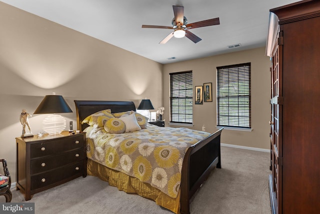 4208 Knox Ct Unit 4208, Warwick, PA 18974 - bedroom featuring light colored carpet, baseboards, and a ceiling fan