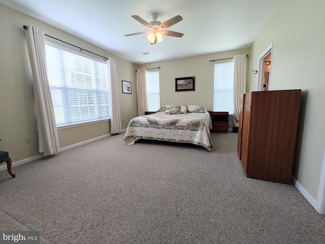 1513 Turtle Creek Ln, Quakertown, PA 18951 - bedroom featuring carpet flooring, baseboards, and ceiling fan