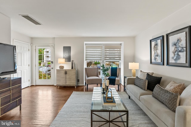 9217 Cardinal Forest Ln Unit 30, Lorton, VA 22079 - living area with dark wood finished floors