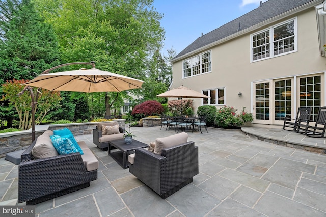 704 Turnbridge Rd, Wayne, PA 19087 - view of patio with an outdoor hangout area and outdoor dining area