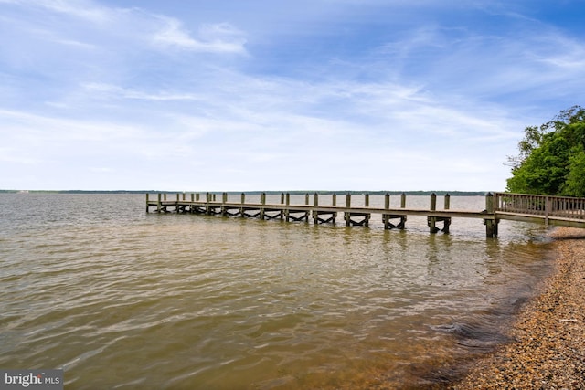 18010 Woods Overlook Dr, Dumfries, VA 22026 - dock area featuring a water view