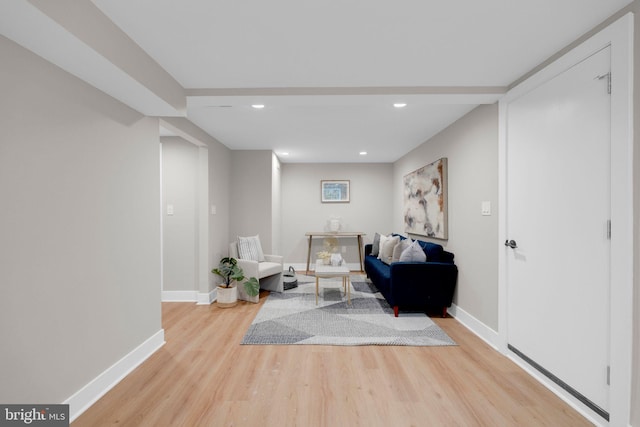 1427 Jackson St NE, Washington, DC 20017 - living area with wood finished floors, recessed lighting, and baseboards