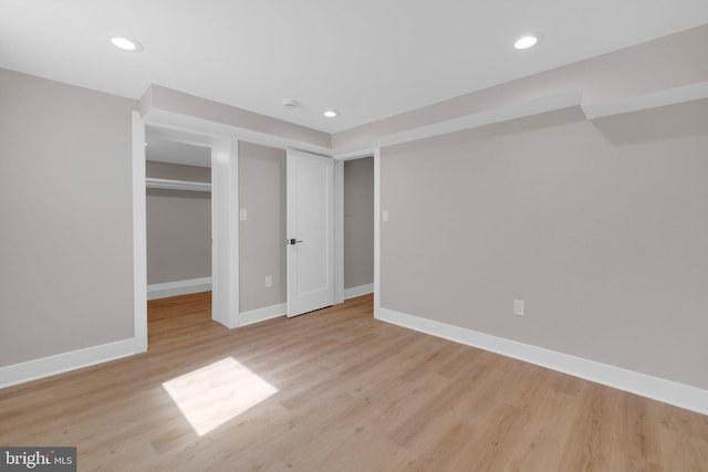 1427 Jackson St NE, Washington, DC 20017 - below grade area featuring wood finished floors, baseboards, and recessed lighting