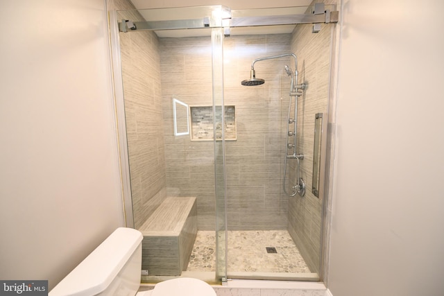 22 Thaxton Ct, Stafford, VA 22556 - full bathroom featuring toilet, a stall shower, and a sauna