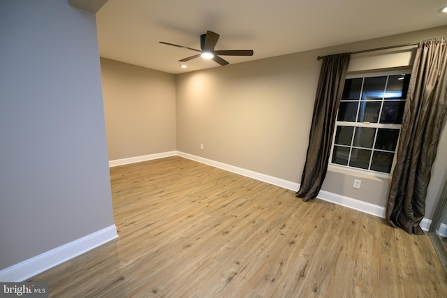 22 Thaxton Ct, Stafford, VA 22556 - empty room with a ceiling fan, wood finished floors, and baseboards