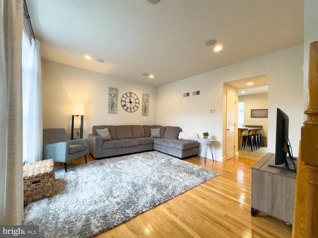 312 Sagamore Hl, Mount Joy, PA 17552 - living room with light wood-style flooring and recessed lighting