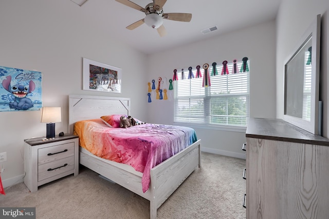 1032 Rosecroft Ln Unit 15, York, PA 17403 - bedroom featuring light carpet, baseboards, and ceiling fan