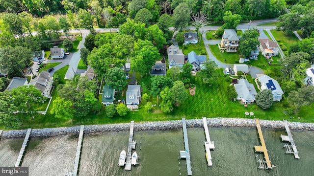 966 Walnut Ave, North Beach, MD 20714 - aerial view of property's location featuring a large body of water and nearby suburban area