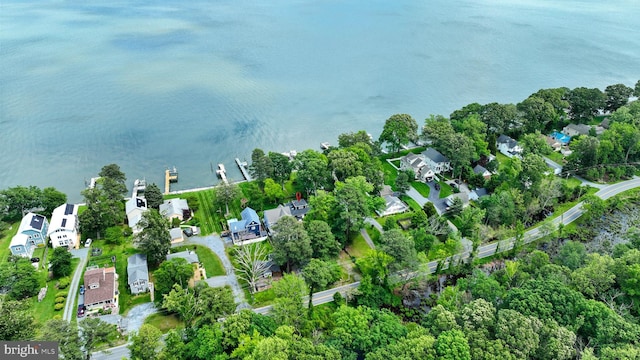 966 Walnut Ave, North Beach, MD 20714 - aerial overview of property's location with nearby suburban area and a large body of water