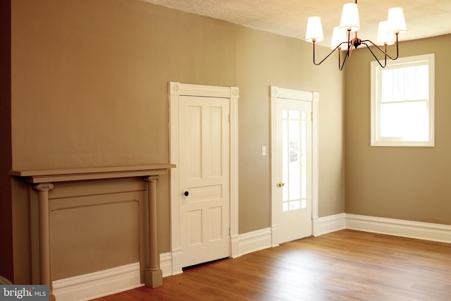 933 Mccormick Blvd, Clifton Forge, VA 24422 - entrance foyer featuring a chandelier and wood finished floors