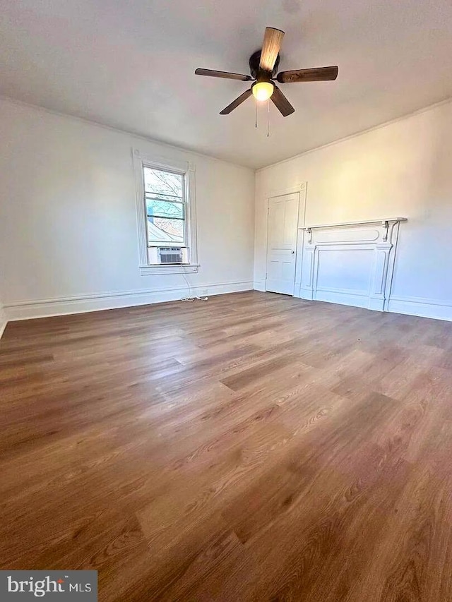 933 Mccormick Blvd, Clifton Forge, VA 24422 - unfurnished room featuring wood finished floors, baseboards, and ceiling fan