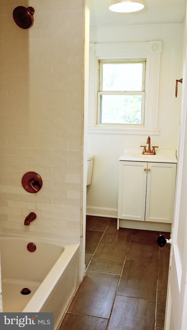 933 Mccormick Blvd, Clifton Forge, VA 24422 - full bathroom featuring vanity, shower / washtub combination, and tile patterned flooring