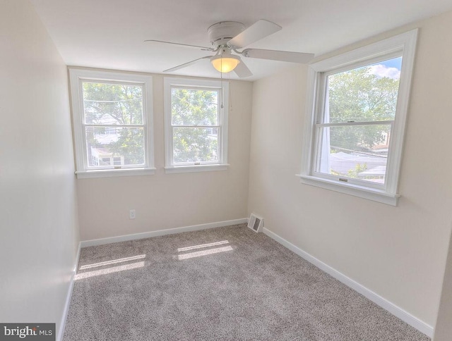4128 Whiting Rd, Philadelphia, PA 19154 - carpeted empty room featuring ceiling fan and baseboards