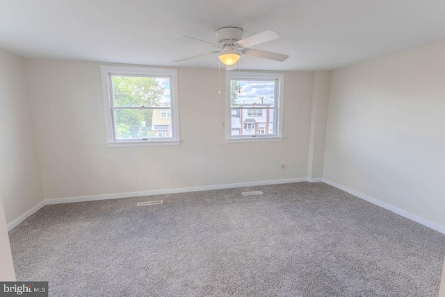 4128 Whiting Rd, Philadelphia, PA 19154 - carpeted spare room featuring healthy amount of natural light, a ceiling fan, and baseboards
