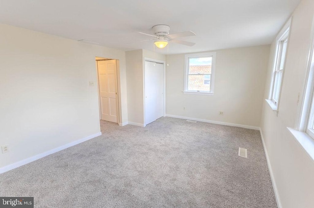 4128 Whiting Rd, Philadelphia, PA 19154 - unfurnished bedroom featuring carpet floors, a closet, baseboards, and a ceiling fan