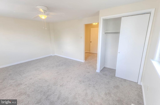 4128 Whiting Rd, Philadelphia, PA 19154 - unfurnished bedroom featuring carpet floors, a closet, baseboards, and ceiling fan