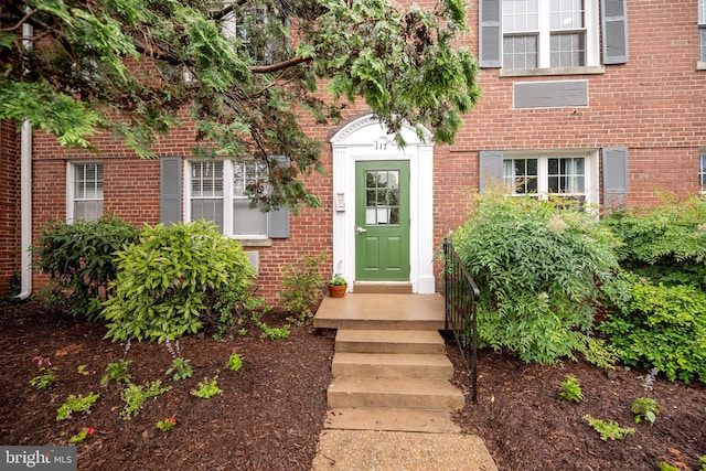 117 E Glebe Rd Unit C, Alexandria, VA 22305 - view of exterior entry with brick siding