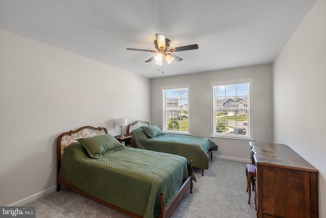 9909 Kildore Way, Fort Washington, MD 20744 - bedroom featuring carpet, baseboards, and a ceiling fan