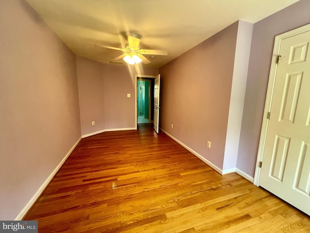 614 Wolfe Reserve Way, Harwood, MD 20776 - spare room with ceiling fan, light wood-style floors, and baseboards