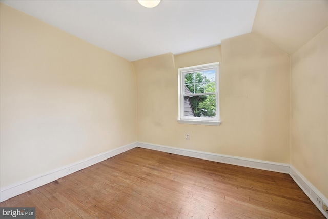 1100 Drexel Ave, Drexel Hill, PA 19026 - bonus room with hardwood / wood-style floors, baseboards, and vaulted ceiling