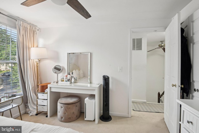 14617 Woodspring Ct, Centreville, VA 20120 - carpeted bedroom with baseboards and a ceiling fan
