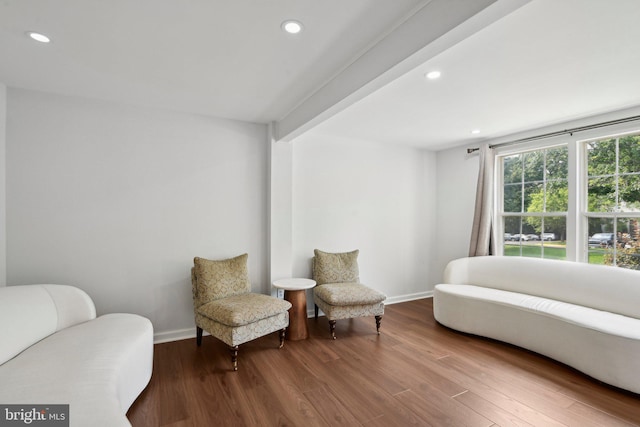 14617 Woodspring Ct, Centreville, VA 20120 - sitting room featuring wood finished floors, recessed lighting, and baseboards