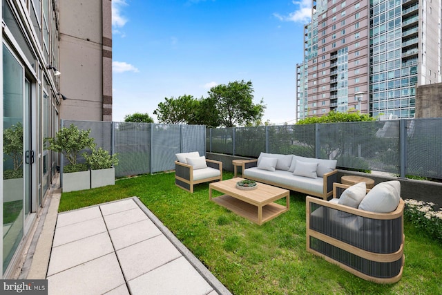 901 N Penn St Unit R305, Philadelphia, PA 19123 - view of yard with an outdoor living space and a patio area