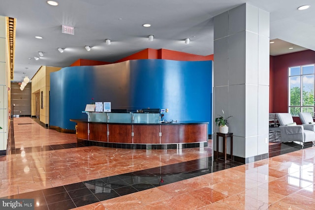 901 N Penn St Unit R305, Philadelphia, PA 19123 - welcome area with recessed lighting and a towering ceiling