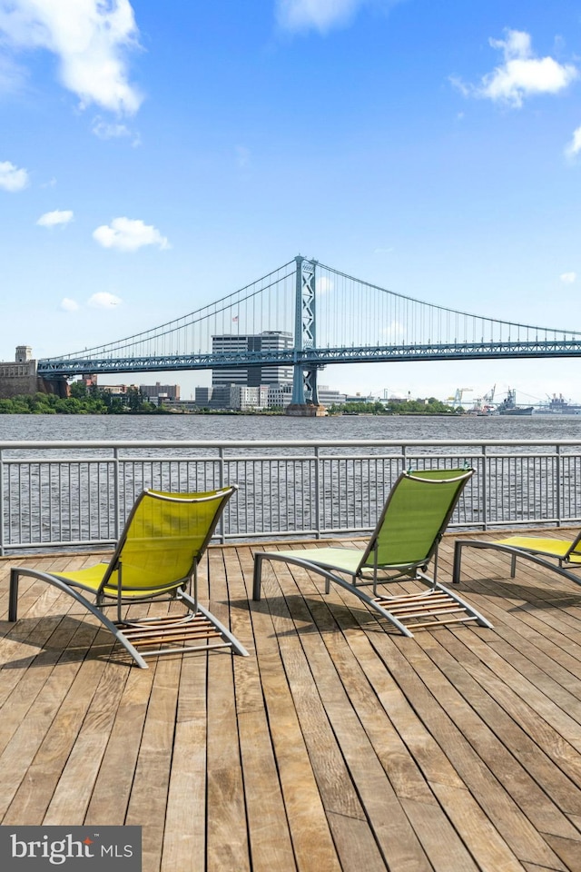 901 N Penn St Unit R305, Philadelphia, PA 19123 - deck featuring a water view