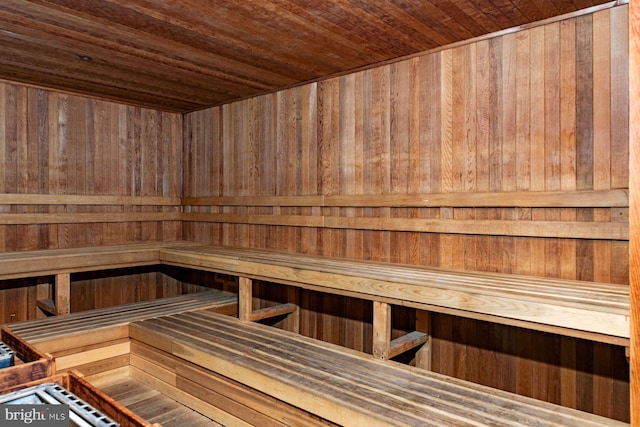 901 N Penn St Unit R305, Philadelphia, PA 19123 - relaxing sauna featuring wooden ceiling and wooden walls