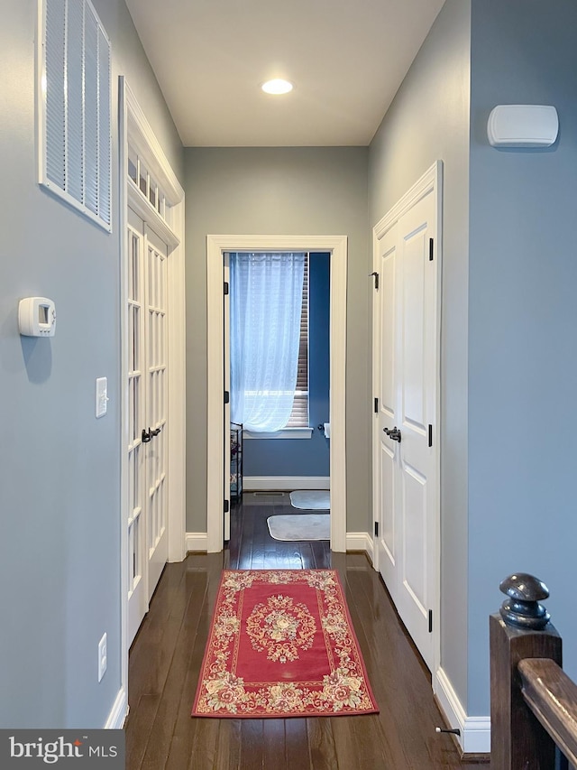3348 Soaring Cir, Woodbridge, VA 22193 - hallway featuring wood finished floors, baseboards, and recessed lighting
