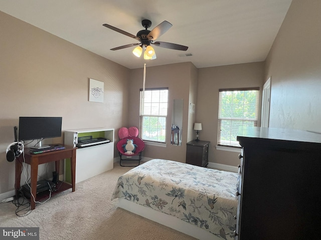 3348 Soaring Cir, Woodbridge, VA 22193 - carpeted bedroom with a ceiling fan and baseboards