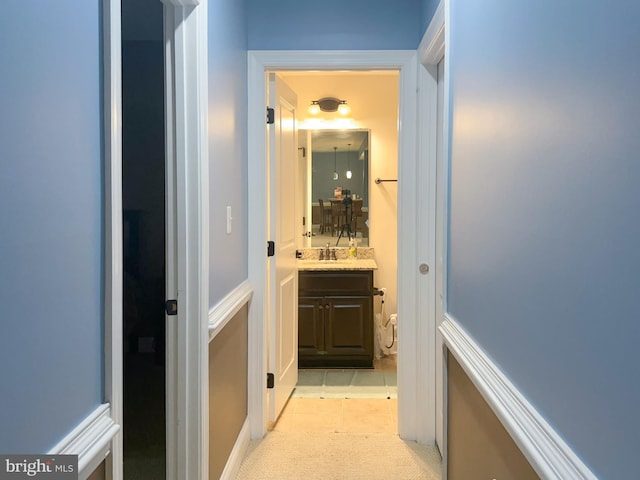 3348 Soaring Cir, Woodbridge, VA 22193 - hall featuring light tile patterned floors