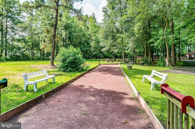 3 Canterbury Pl, Southampton, NJ 08088 - surrounding community with a bocce ball area and a lawn